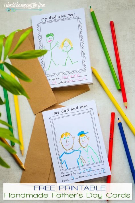 Free Printable Handmade Father's Day Greeting Cards for Kids to Color and Give Handmade Fathers Day Cards, Concrete Cleaner, Mopping The Floor, Fathersday Crafts, Father's Day Greeting Cards, Diy Father's Day Gifts, Free Greeting Cards, Fathers Day Crafts, Summer Projects