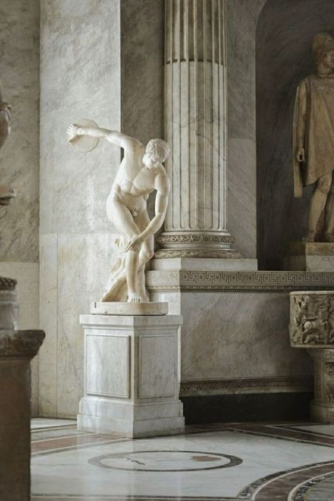 Rome Art Museum, Ancient Rome Statues, Rome Art Aesthetic, Ancient Rome Sculpture, Vatican Sculpture, Rome Statues, Othello Art, Hercules Aesthetic, Ancient Rome Art