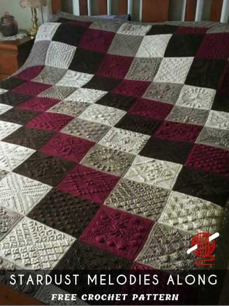 Crochet Quilt Pattern, Crochet Geek, Easy Crochet Blanket, Crochet Blanket Designs, Crochet Bedspread, Crochet Quilt, Beginner Crochet Projects, Crochet Patterns Free Blanket, Haken Baby