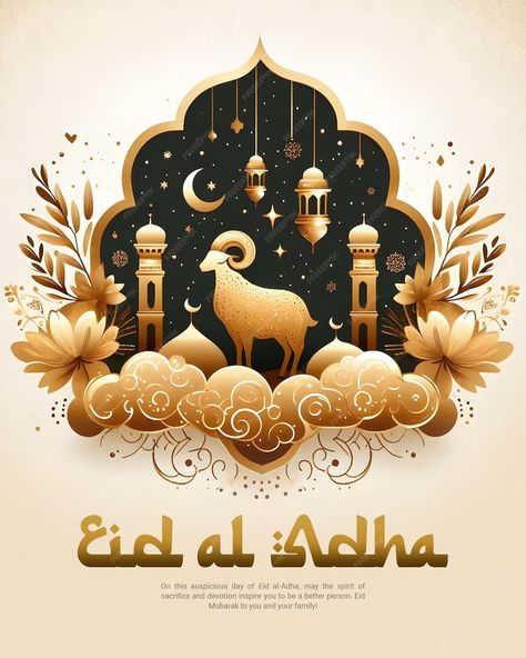 Premium PSD | Eid al adha mubarak islamic festival social media banner or instagram post template Eid Mubarak Al Adha, Eid Post, Eid Adha Mubarak, Eid Images, Easter Prayers, Eid Adha, Eid Card, Eid Festival, Eid Card Designs