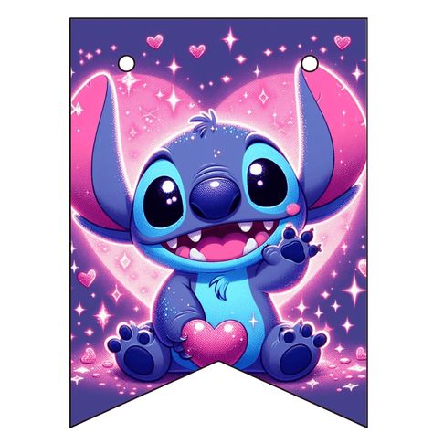 Stitch Birthday Banner 8 Free Birthday Banner, Backpack Pattern Sewing, Free Banner, Stitch Quote, Lilo Y Stitch, Stitch Drawing, Stitch And Angel, Backpack Pattern, Cute Stitch