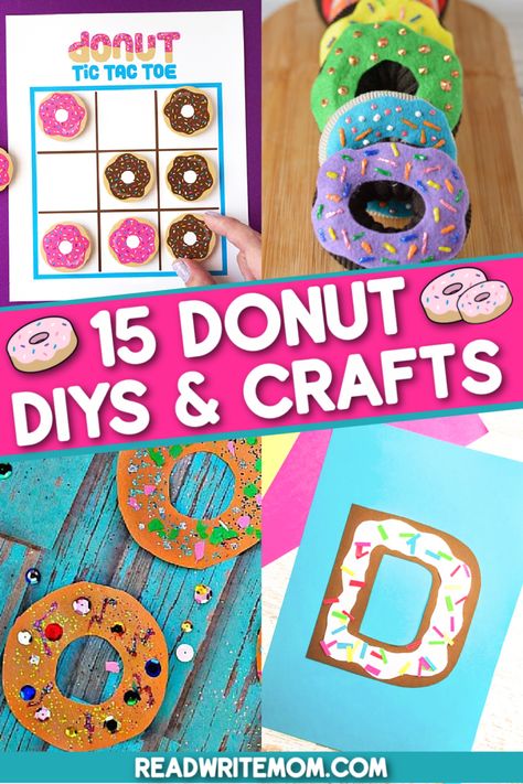 Donut Crafts to Celebrate National Donut Day Donut Crafts, Donut Craft, Parenting Printables, Donut Toppings, Cooking Decorating, Donut Day, Thanksgiving Travel, National Donut Day, Corner Bookmarks