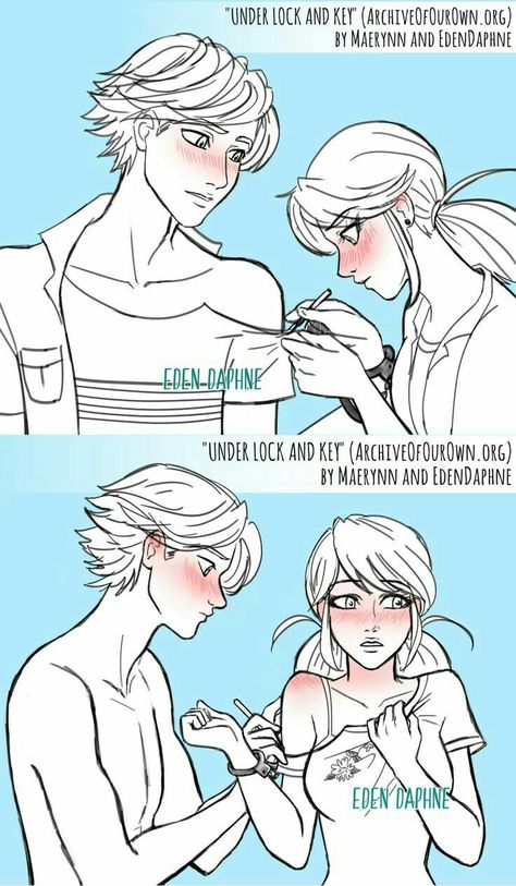 Adrien And Marinette Comic, Marionette X Adrien, Male Marinette X Adrien, Marinette And Adrien Comic, Mlb Adrinette, Marichat Comic, Adrien X Marinette, Comics Ladybug, Miraculous Ladybug Kiss