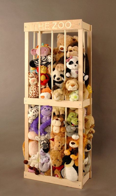 18 idées de rangements pour la chambre des enfants Diy Decorations For Your Room, Storing Stuffed Animals, Soft Toy Storage, Toy Storage Solutions, Stuffed Animal Storage, Toy Rooms, Rugs Usa, Toy Organization, Clever Ideas