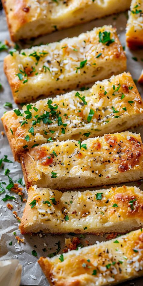 Garlic Bread Homemade Dough Recipe, Garlic Bread Appetizer, Garlic Mozzarella Bread Recipe, Garlic Bread Photography Food Styling, Garlic Mozzarella Bread, Garlic Bread Homemade, Bread Sides, Home Made Garlic Bread Recipe Homemade, French Bread Garlic Bread