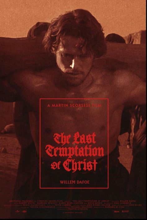 THE LAST TEMPTATION OF CHRIST (1988) poster by Aleks Phoenix William Defoe, The Last Temptation Of Christ, Last Temptation Of Christ, Christ Wallpaper, Barbara Hershey, Willem Dafoe, Peter Gabriel, Well Well, Martin Scorsese