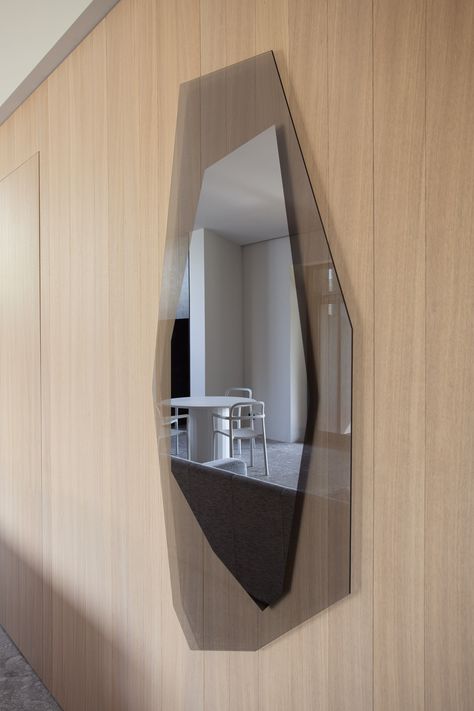 Core for Liberta on Behance Mirror Installation, Minimal Furniture, Trophy Design, Bath Mirror, Standing Mirror, Wall Installation, Mirror Designs, Design Product, Minimal Design