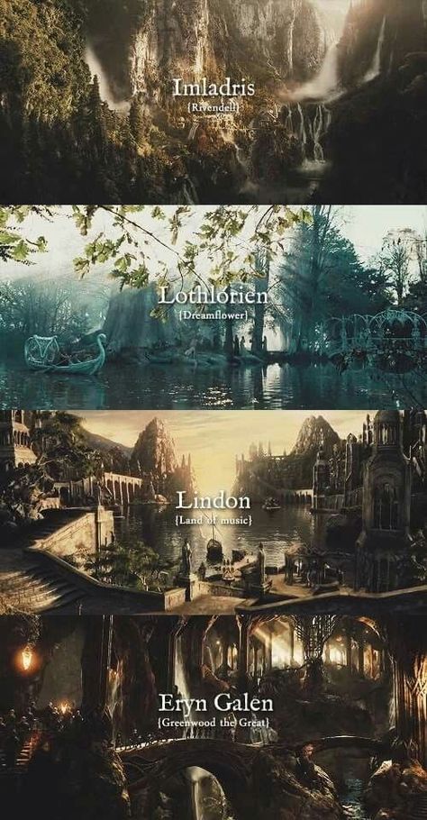 Tolkien Books Aesthetic, Tolkien Elves Art, Hobbit Landscape, Tolkien Landscape, Elves Aesthetic, Lord Of The Rings Aesthetic, Elven Aesthetic, Fantasy City Names, Chat Ideas