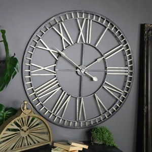 Large Clock Wall Decor Living Rooms, Through Lounge Ideas, Kitchen Clocks Wall, Occasional Chairs Living Room, Skeleton Wall Clock, Gold Skeleton, Skeleton Clock, Living Room Clocks, Pendulum Wall Clock