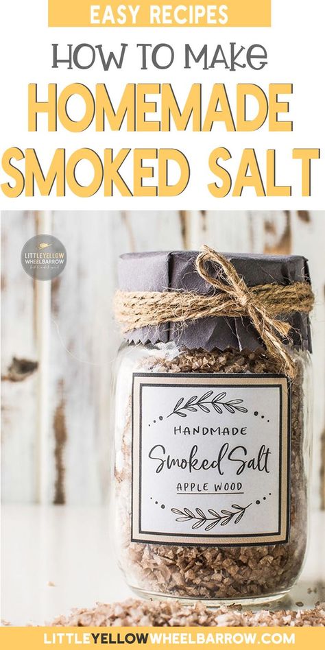 Diy Smoked Salts, Diy Finishing Salt, Infused Salt Recipes, Flavored Salts Recipes, Herb Salt Recipe, Campfire Foods, Herb Salt, Sea Salt Recipes, Infused Salt