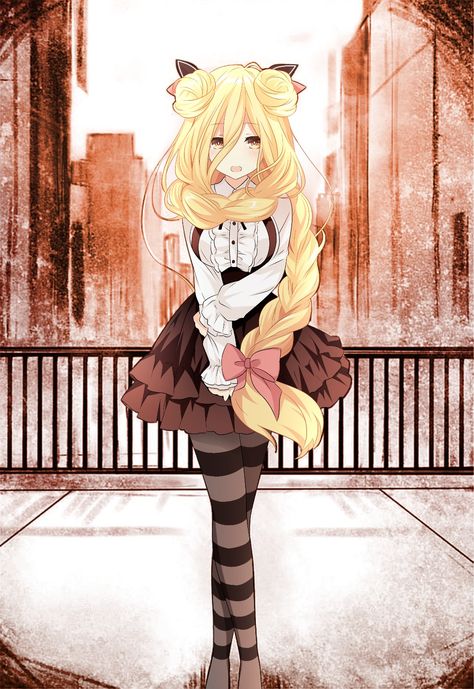 Blonde Hair And Brown Eyes, Blonde Hair And Brown, Date A Live Anime, Girl With Blonde Hair, Anime Date, Anime Illustration, Fantasy Drawings, Style Anime, Date A Live