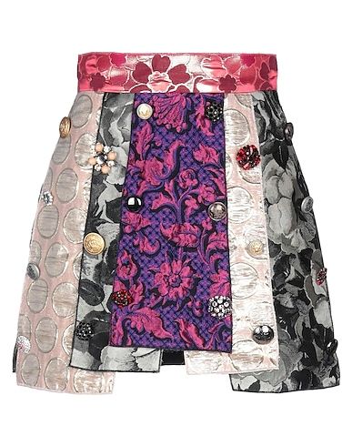 High Waisted Short Skirt, Skirt Inspiration, Mode Costume, Colorful Skirts, Skirt Purple, Multicolor Skirt, Jacquard Skirt, Mini Skirt Black, Button Skirt