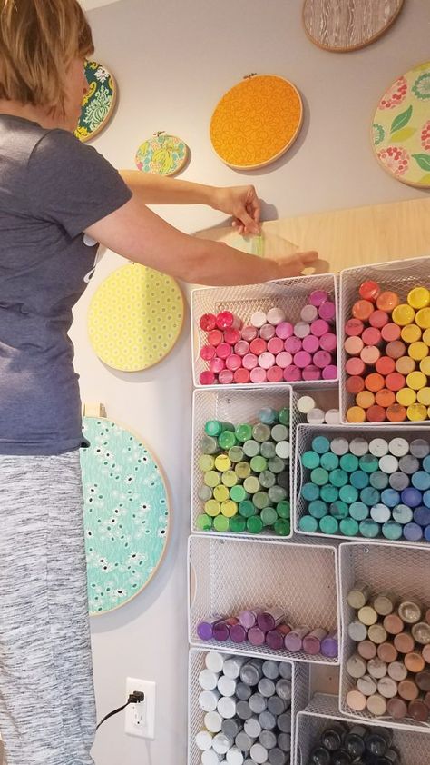 DIY Craft Paint Organizer - Sugar Bee Crafts Paint Storage Ideas Acrylic, Acrylic Paint Storage Ideas Diy, Diy Paint Organizer, Acrylic Paint Storage Ideas, Paint Storage Ideas, Acrylic Paint Organizer, Organizing Vinyl, Paint Storage Diy, Paint Organizer