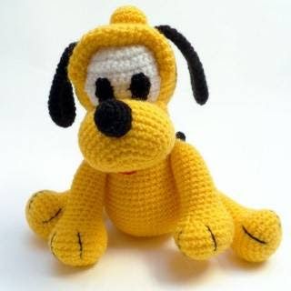 PATRONES AMIGURUMI: PLUTO AMIGURUMI 27872 Amigurumi Baba, Disney Amigurumi, Crocheted Dolls, Pluto Disney, Disney Crochet Patterns, Crochet Dog Patterns, Easy Crochet Animals, Crochet Disney, Crochet Dolls Free Patterns