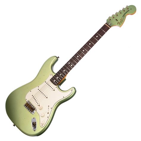 Fender Custom Shop MVP 1969 Stratocaster Journeyman Relic - Sage Green Metallic / Rosewood - Master Vintage Player Series Electric Guitar Green Electric Guitar, Physical Manifestation, Green Guitar, Guitar Classes, Esp Guitars, Green Electric, Jazz Guitar, Fender Custom Shop, Guitar Art