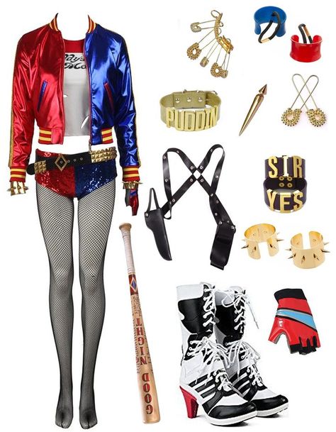 Harly Queen Costume, Harley Queen Disfraz, Harley Queen Costume, Couple Halloween Costumes Cute, Cute Couple Halloween, Harley Quinn Outfit, Harley Quinn Disfraz, Halloween Costumes Cute, Harley Costume