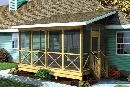 Shed Roof Addition to House | gable roof Screened In Porch Plans, Pitch Roof, Porch Kits, Screened Porch Designs, Screened In Deck, Porch Plans, Building A Porch, Porch Roof, Casa Patio