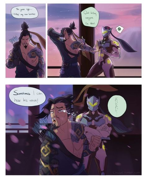 Genji And Hanzo, Genji Shimada, Hanzo Shimada, Overwatch Genji, Overwatch Funny, Overwatch Comic, Overwatch Memes, Overwatch Fan Art, Overwatch 2