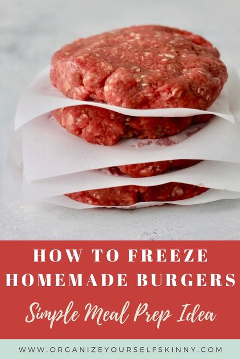 Freeze Hamburger Patties, Freezer Burgers Make Ahead, Freezing Burger Patties, Freezer Burger Patties, How To Freeze Hamburger Patties, Make Ahead Hamburger Patties, Freezing Hamburger Patties, Freezer Burgers, Make Ahead Burgers