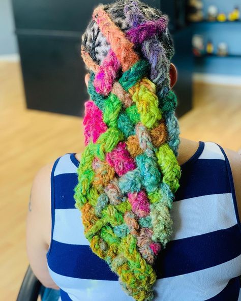 Rainbow Locs, Six Month, Deck Ideas, The Salon, Pop Of Color, Locs, Embroidered Friendship Bracelet, Color Pop, Art Inspiration