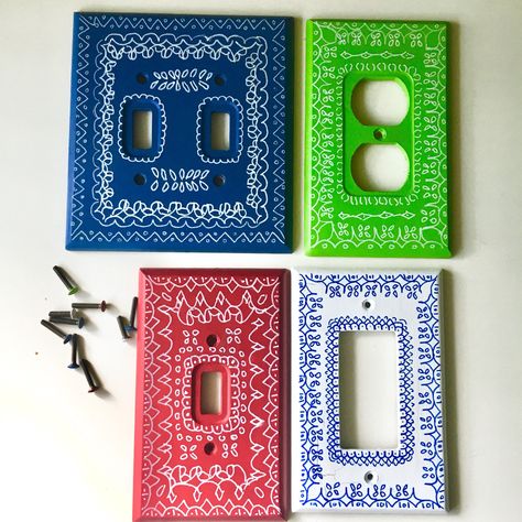 Custom painted lightswitch and outlet plates! Boho cute. Any color  #homedecor #customdecor https://etsy.me/2ThS6oR Modge Podge Light Switch Covers, Painting Lightswitch Ideas, Diy Decor Maximalist, Boho Art Deco Decor, Diy Light Switch Cover Ideas Paint, Cool Outlet Covers, Painted Switch Plate Covers, Diy Lightswitch Cover Ideas, Painted Lightswitch Cover