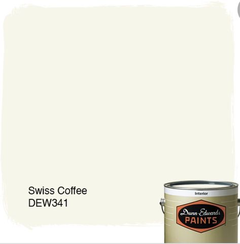 Wall paint color Dunn Edwards Swiss Coffee, Wall Paint Color, Swiss Coffee, Dunn Edwards, Dunn Edwards Paint, Wall Paint Colors, Wall Paint, Paint Color, Paint Colors