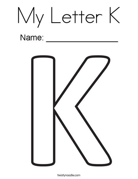 My Letter K Coloring Page - Twisty Noodle Letter K Crafts For Kindergarten, Letter K Worksheets For Preschoolers, Ell Kindergarten, Letter K Crafts For Preschoolers, Letter K Activities For Preschool, Letter K Coloring Page, Letter K Worksheet, Letter K Craft, Letter K Printable