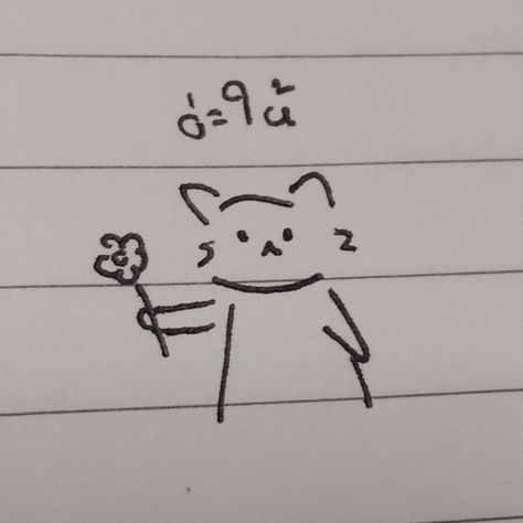 Doodles Simple Cute, Cat Doodles Simple, Shy Funny, Doodles Simple, Cat Doodles, Kitten Drawing, Cute Easy Doodles, Kartu Valentine, Cat Doodle