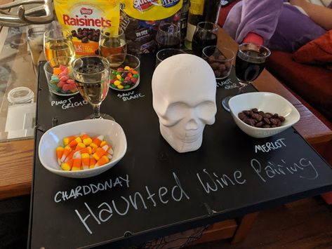 Halloween Candy And Wine Pairing, Cheap Candy, Autumn Wine, Austin Food, Fruit Leather, Wine Pairings, Wine Party, Halloween Wine, Cheap Wine