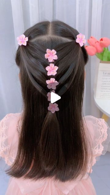 Rk style on Instagram: "Hairstyle video" Quick Hairstyles For School, Hairstyle Video, Long Frock Designs, Small Girl, Easy Hairstyle, Quick Hairstyles, Hairstyles For School, May 22, School Days