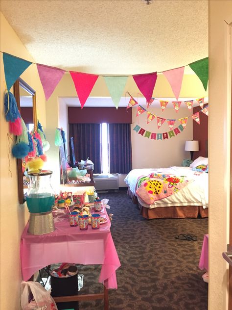 Hotel Sleepover Party, Hotel Birthday Parties, 20th Birthday Party, Sleepover Birthday Parties, Hotel Party, 13th Birthday Parties, Birthday Party For Teens, Fun Birthday Party, Teen Birthday