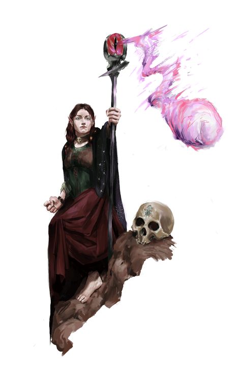 Halfling Necromancer Great Old One Warlock, Halfling Warlock, Halfling Female, Great Old One, Sci Fi Character Art, Fantasy Wizard, Fantasy Heroes, Art Story, Fantasy Concept Art