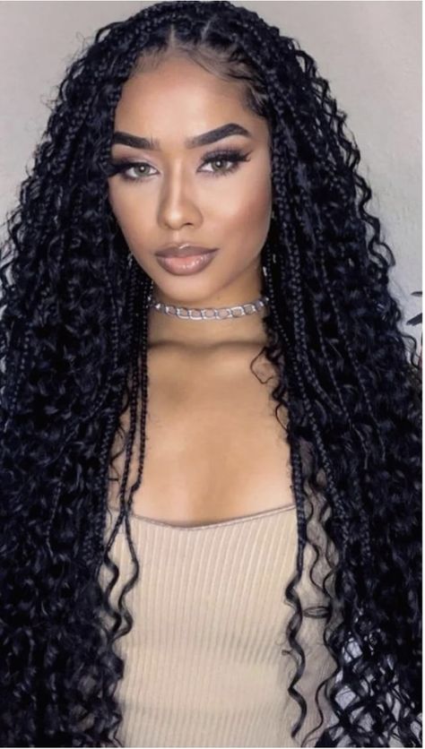 Hairstyles For Black Women Color, Twist Braided Hairstyles, Hairstyles For Black Women Twist, Hairstyles For Black Women Updo, Goddess Braids Styles, Hairstyles For Black Women Quick, Latest Braided Hairstyles, Long Braided Hairstyles, Braided Hairstyles For Black Women Cornrows