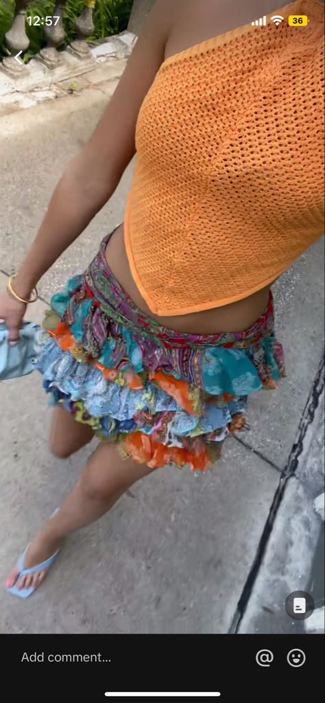 Sparkly Summer Outfits, Colourful Vacation Outfits, Summer Fits Colorful, Summer Festival Outfits 2024, Cabo Lookbook, Beach Festival Outfit Summer, Summer 2025 Trends, Zante Outfits, Colorful Beach Outfit