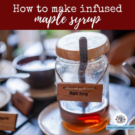 Flavored Maple Syrup, Cinnamon Maple Syrup Recipe, Maple Syrup Benefits, Infused Maple Syrup, Diy Maple Syrup, Carrot Cake Muffin Recipe, Rosemary Syrup, Diy Cinnamon, Maple Syrup Recipes