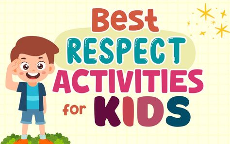 Respect Activities For Kids, Elementary Guidance Lessons, Respect Lessons, Respect Activities, Character Education Posters, Teaching Kids Respect, Teaching Respect, October Festival, Coping Skills Worksheets