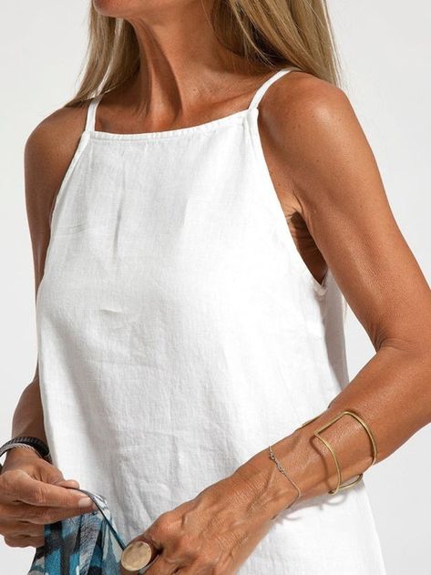 Essential Solid Cotton Cami Tunic Maxi Dress > Shop Now > https://pekosa.com/products/essential-solid-cotton-cami-tunic-maxi-dress > 💃 Step into summer with confidence in our stylish and affordable dresses. Perfect for any occasion! 🌟 #FashionForAll #SummerStyle #EcoChic #SmartShopper #easywear #fancydresses Cami Maxi Dress, Spaghetti Strap Maxi Dress, Weave Style, Suspender Dress, Necklines For Dresses, Maxi Dress Blue, Dress Cuts, Linen Dresses, Buy Dress