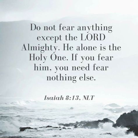 Sanctify the Lord of hosts himself; and let him be your fear, and let him be your dread. Isaiah 8:13 Fear Verses, Lord Of Hosts, Gods Word, Fear Of The Lord, Verses Quotes, Do Not Fear, Laundry Hacks, Prayer Quotes, Verse Quotes