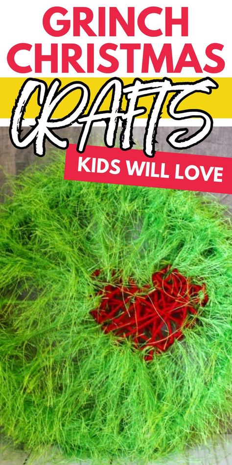 How to do Grinch crafts. DIY Grinch crafts. Easy crafts that are made after the Grinch. Diy Grinch Crafts, Grinch Crafts Diy, Christmas Craft Kids, Grinch Craft, Diy Grinch, Grinch Crafts, Grinch Decorations, Christmas Pom Pom, Grinch Christmas Decorations