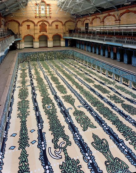 Victoria Baths Manchester, Pool Architecture, Dubai Hills, Jedi Temple, Visit Manchester, Victorian Bath, Swimming Pool Architecture, Paper Installation, British Country