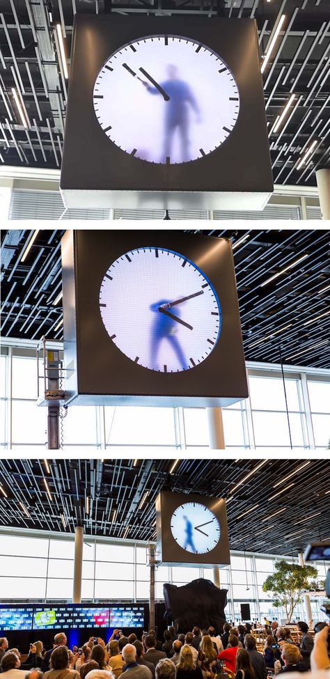 Time Photography Conceptual, Time Art Installation, Time Based Art Installation, Clock Installation Art, Time Art Clock, Performance Art Ideas, Clock Installation, Time Travel Art, Time Based Art