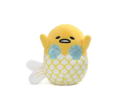 Gudetama Plush, Hello Kitty Store, Plush Sanrio, Mermaid Plush, Fantasy Architecture, Sanrio Plush, Lazy Egg, Clam Shells, Kawaii Plushies