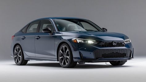 2025 Honda Civic Hybrid First Look: Sleeker, Sippier, and ... Sportier? Honda Civic Sport Hatchback, Performance Metrics, New Corolla, Honda Civic Sport, Honda Civic Hybrid, Honda Civic Hatchback, Civic Hatchback, Civic Sedan, Honda Cars