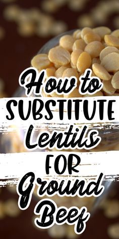 How To Stretch Ground Beef, Lentil Sloppy Joes Easy, Ella Vegan Recipes, Lentils Recipes Healthy, Things To Make With Lentils, Lentil Ground Beef Substitute, Lentils As Meat Substitute, How To Use Lentils, Lentil Snack Recipes