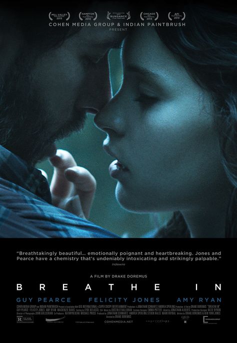 Breathe In Movie, Breathe In, Breathe Movie, Timothy Green, Foreign Exchange Student, Guy Pearce, Matthew Daddario, I Love Cinema, Felicity Jones