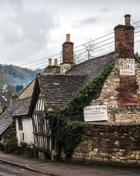 Exploring GB - The Ancient Ram Inn, built 800 years ago,... Interesting Buildings, Most Haunted, Village Life, Ghost Stories, Urban Photography, Street Scenes, Photo Reference, Ram, Aura