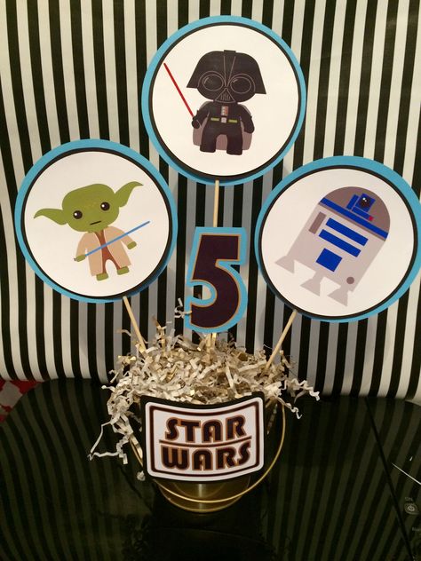 Star Wars Kids Birthday Party.  Star Wars Centerpiece. Parties by Dream In Ruffles Events. Star Wars Birthday Party Centerpiece, Star Wars Birthday Centerpieces, Star Wars Party Centerpieces, Star Wars Centerpiece Birthday, Star Wars Centerpiece, Star Wars Party Decorations, Book Tasting, Star Wars Theme Party, Shower Prizes