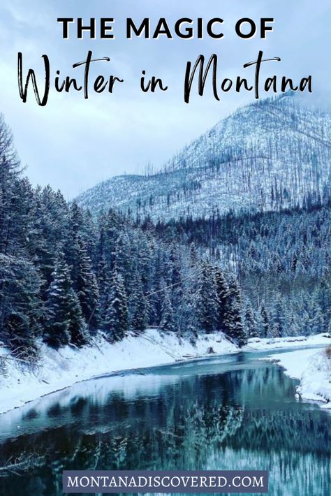 Winter in Montana is a one-of-kind adventure, with tons of amazing things to do, indoors and outdoors - and it’s not just skiing! Plan your dream trip with this guide, covering weather tips, packing, places to go, and the best things to do in Montana in winter. #montana #wintertravel #winterwonderland Winter In Montana, Montana In Winter, Things To Do In Montana, Flathead Lake Montana, Montana Winter, Montana Travel, Flathead Lake, Dream Trip, America And Canada