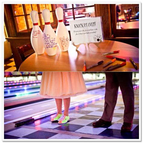 Glow in the dark bowling wedding shoes. Bowling Wedding, Wedding Reception Party Favors, Pennsylvania Philadelphia, Sports Themed Wedding, Wedding Games For Guests, Reception Activities, Wedding Venues Pennsylvania, Wedding Arch Rustic, Non Traditional Wedding