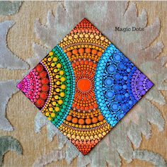 Mandala Simple, Painted Gifts, Mandala Painted Rocks, Mandala Rock Art, Mandala Dot Art, Mandala Canvas, Mandala Art Therapy, Home Kitchen Decor, Mandala Art Lesson